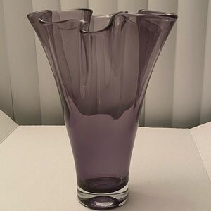 Artistic Amethyst Glass Vase